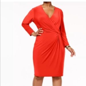 Anne Klein faux wrap dress - sz 1X NWT